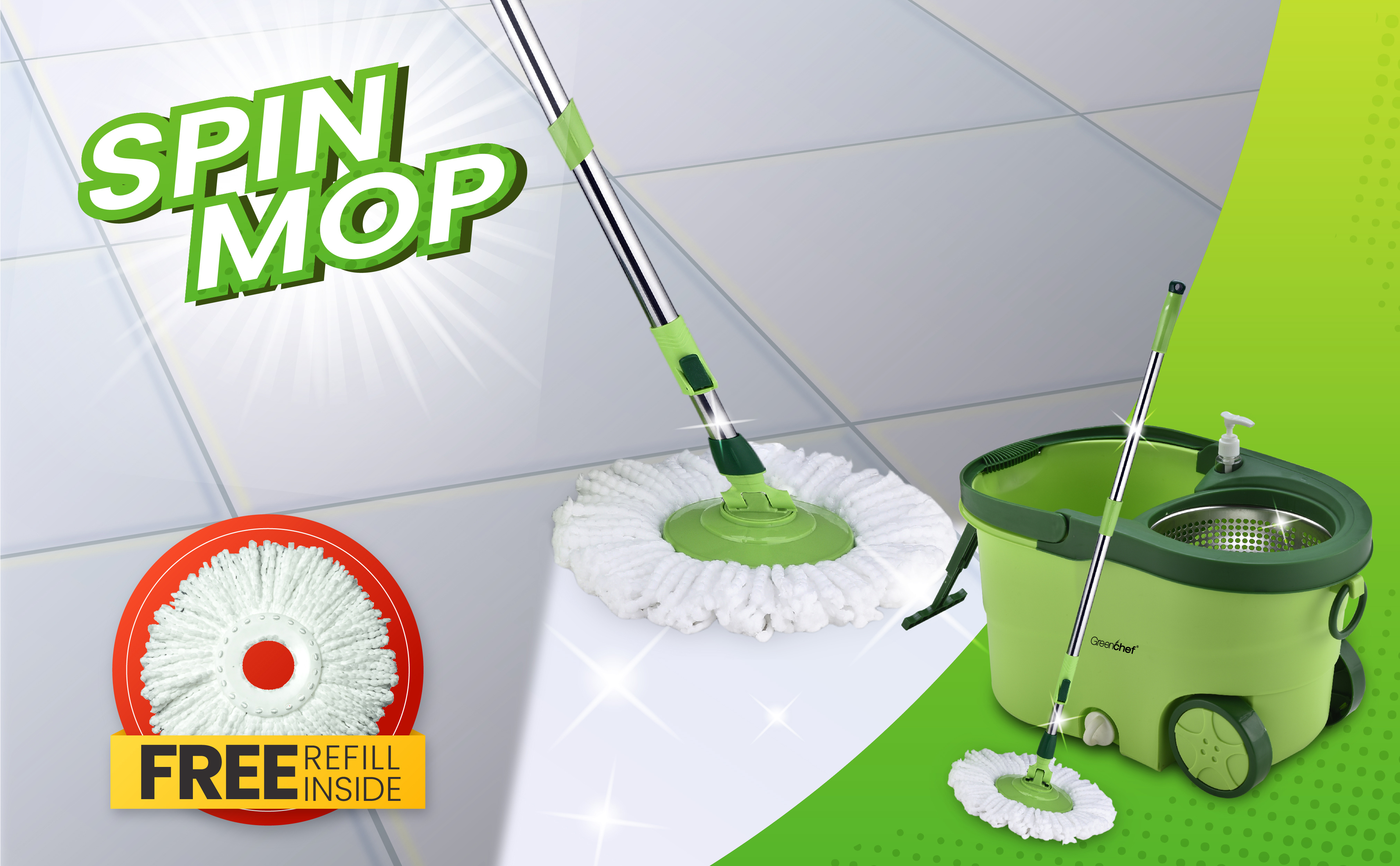 Spin Mop Green